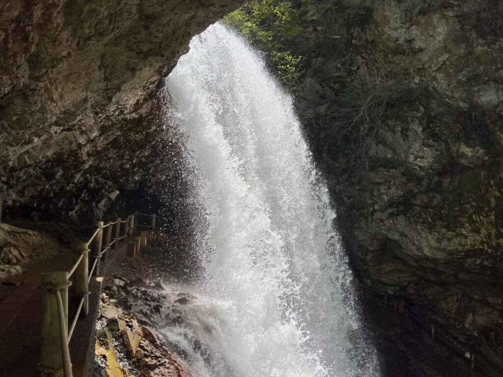 雷滝 豊富な水量