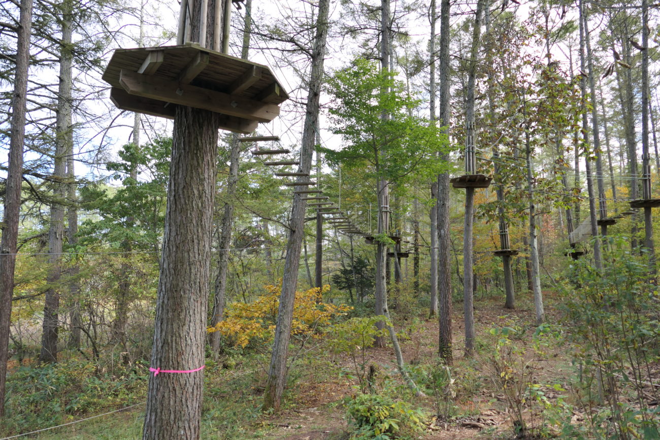 大座法師池・長野フォレストヴィレッジのアドベンチャーフィールド