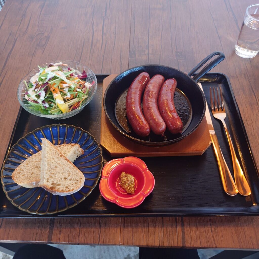 長野市 ジビエ食堂 イノシカ クマのサルシッチャ（グリル）