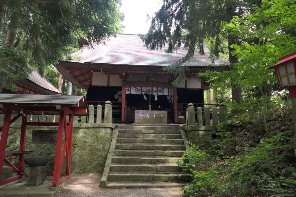 長野県信濃町 野尻湖 琵琶島 宇賀神社 本殿