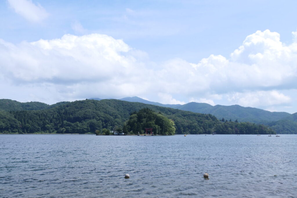 長野県信濃町 野尻湖 水面