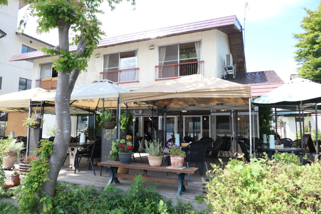 長野県信濃町 野尻湖 カフェ