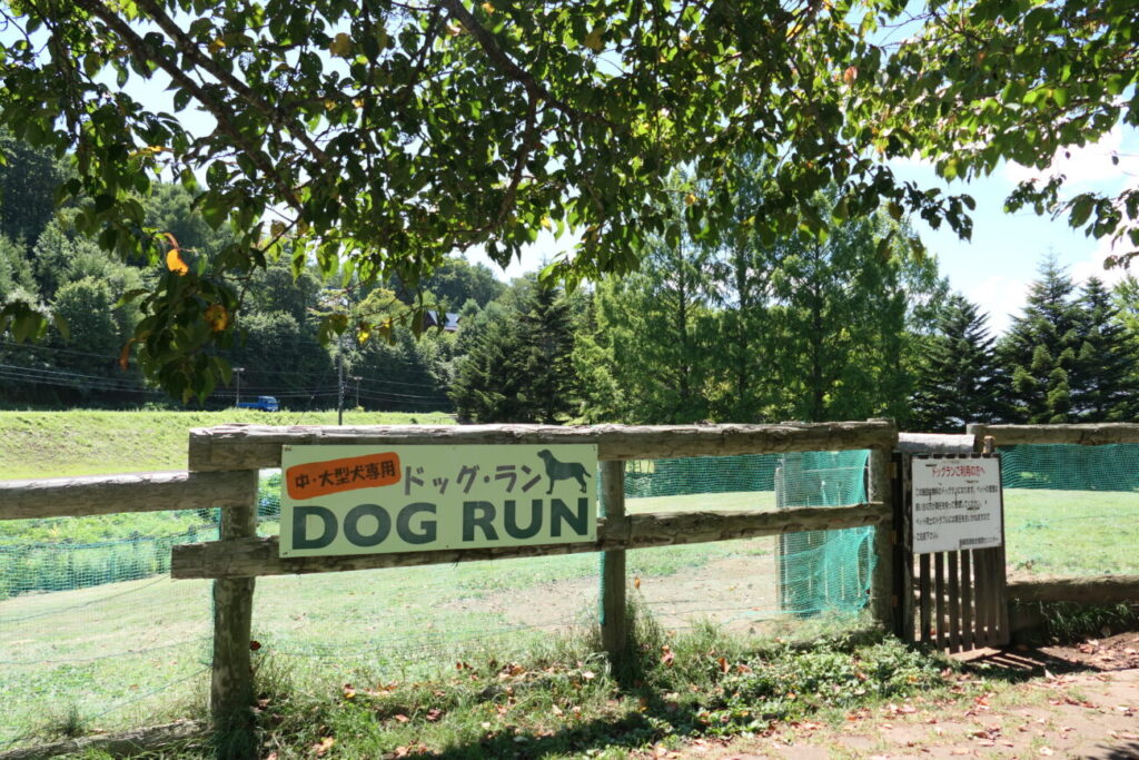 長野県飯綱町 霊仙寺湖 ドッグラン