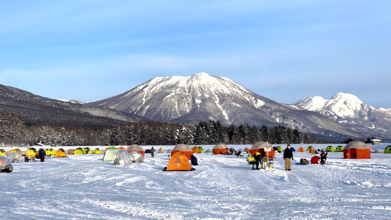 霊仙寺湖のワカサギ釣り