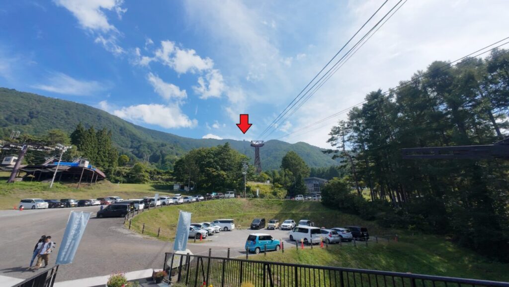 長野県山ノ内町 竜王マウンテンリゾート ソラテラス ロープウェイからの景色