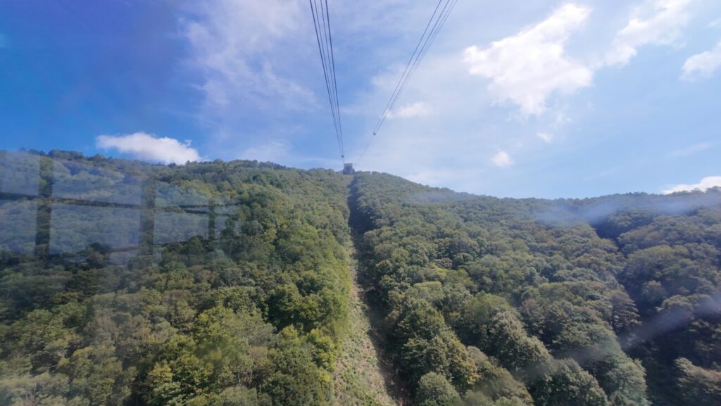 長野県山ノ内町 竜王マウンテンリゾート ソラテラス ロープウェイからの景色