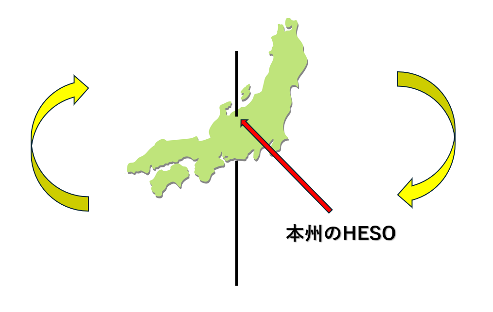 本州重心面積地