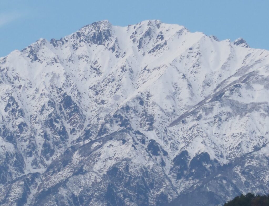 小川村アルプス展望広場 北アルプス