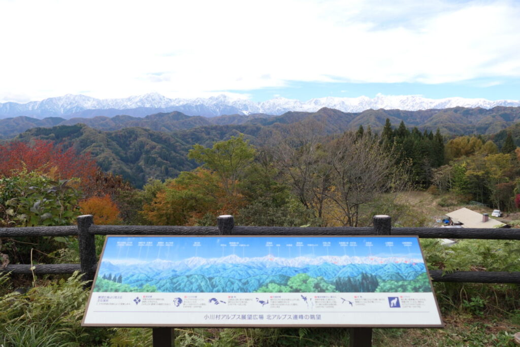 小川村 アルプス展望広場 案内図