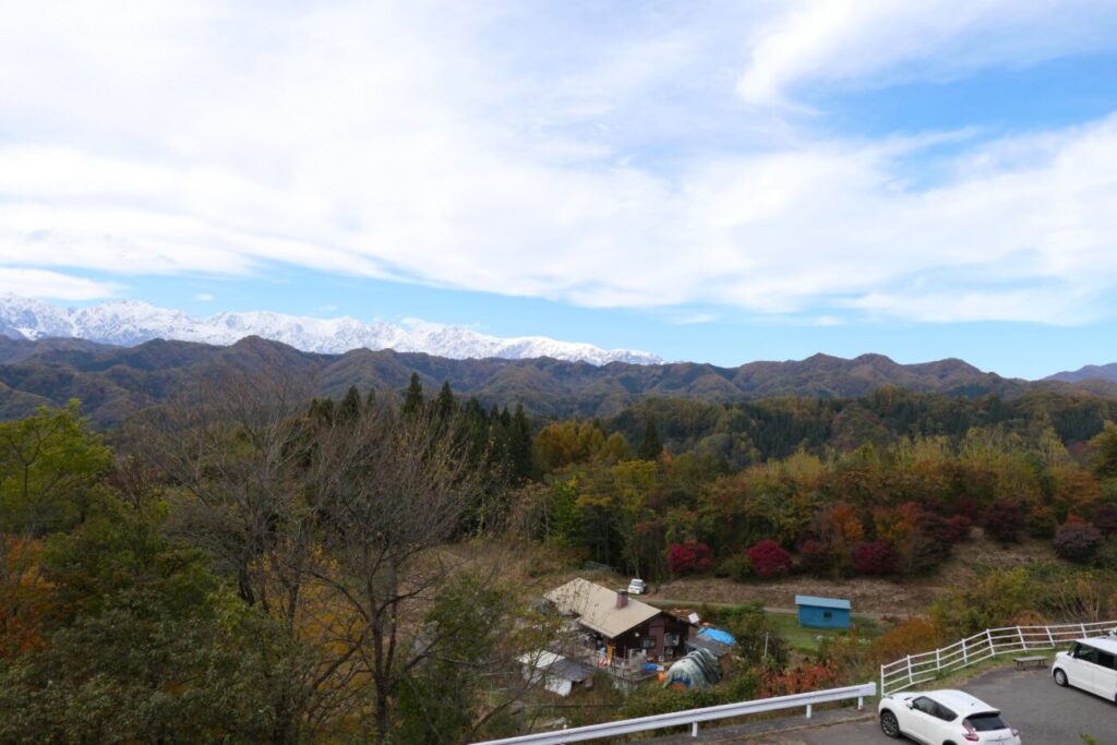 小川村 アルプス展望広場 景色