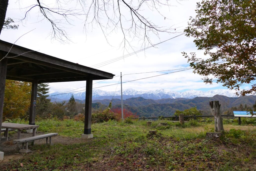 小川村 アルプス展望広場 景色