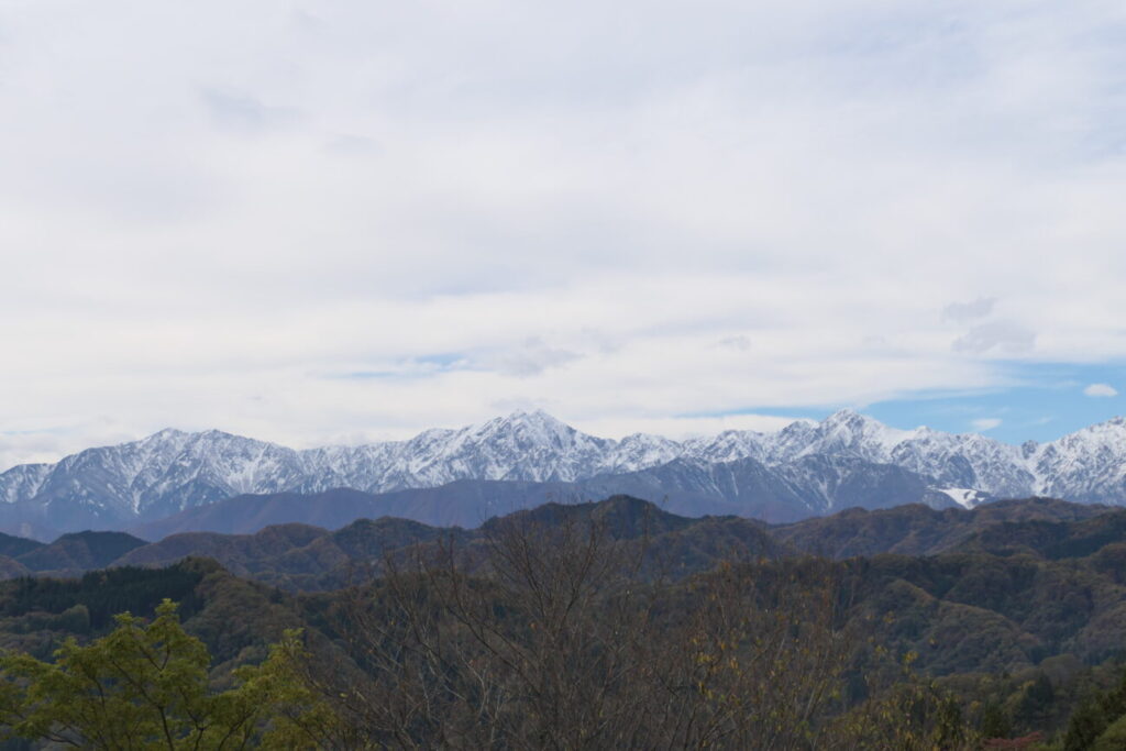 小川村 アルプス展望広場 景色