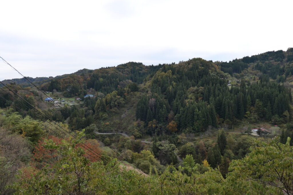 小川村 縄文おやき 小川の庄からの景色