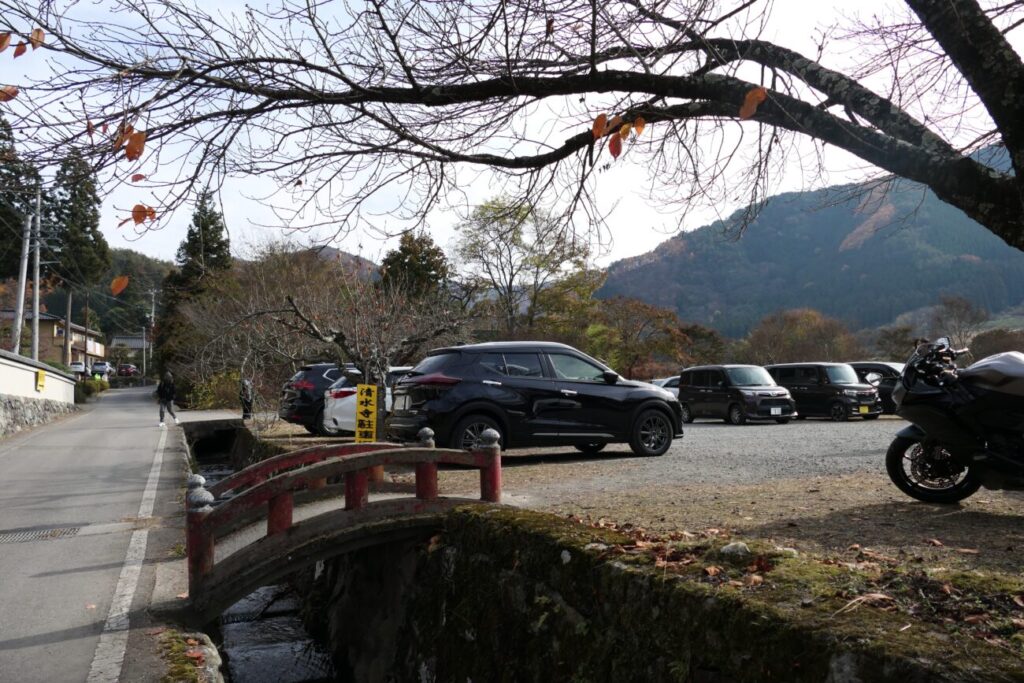 長野市 阿弥陀山 清水寺の駐車場