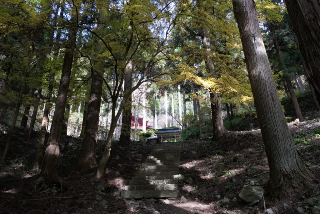 長野市 阿弥陀山 清水寺 観音堂への道