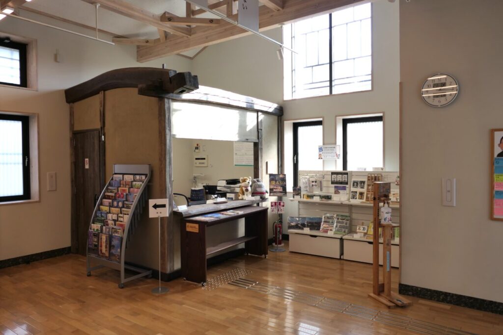 五島慶太未来創造館の受付