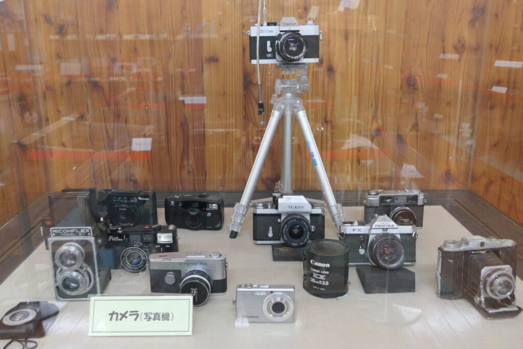五島慶太未来創造館 青木村民俗資料館のレトロカメラ