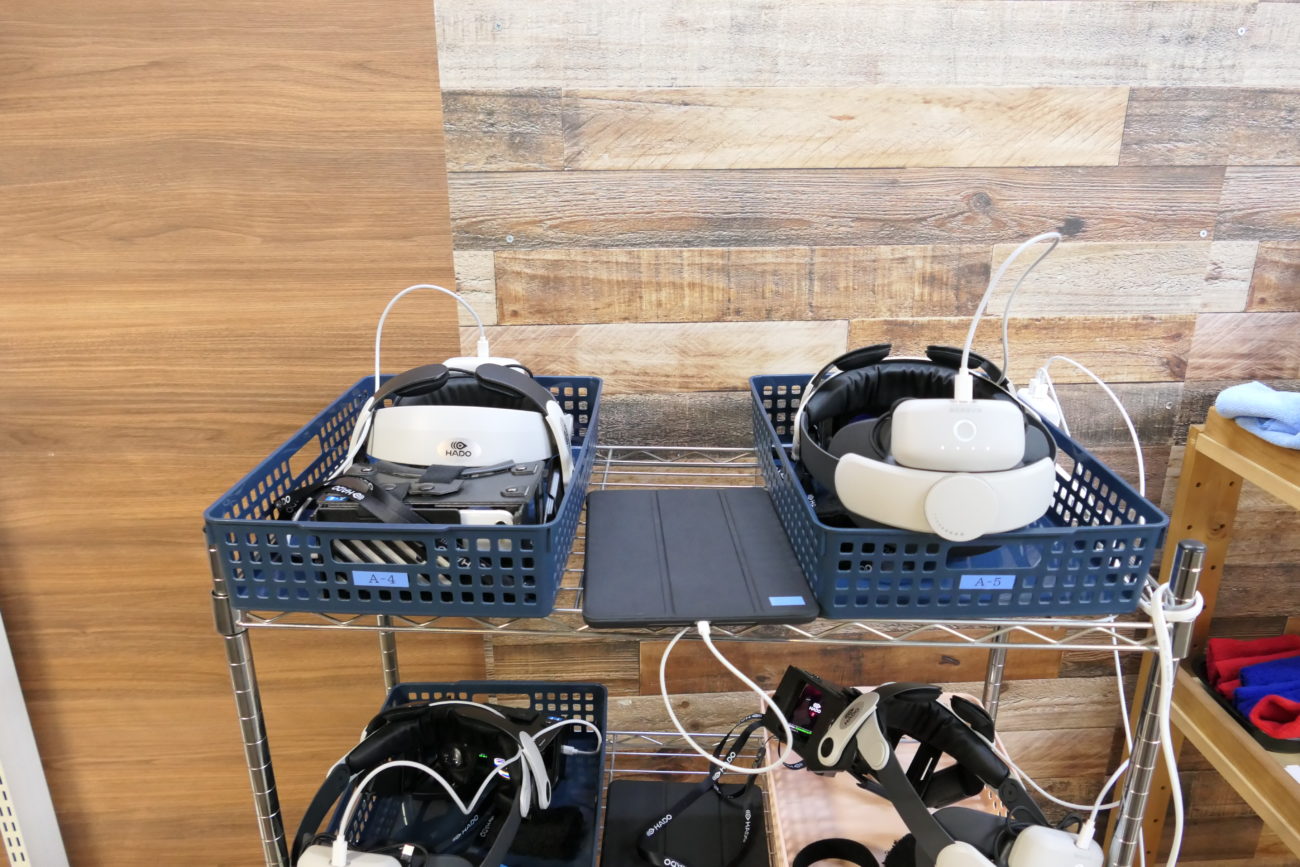 ウィルアップ HADO ゴーグル置き場