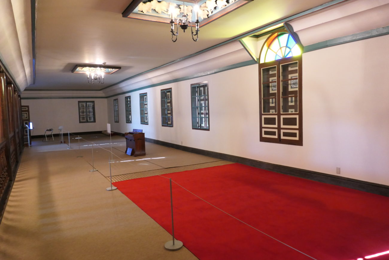 旧開智学校　2階の講堂