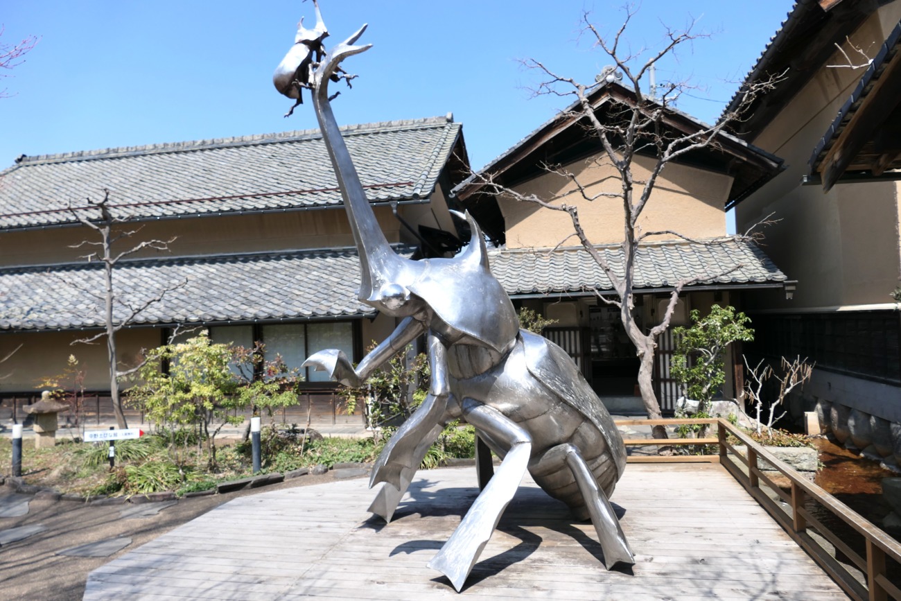 日本のあかり博物館のオブジェ