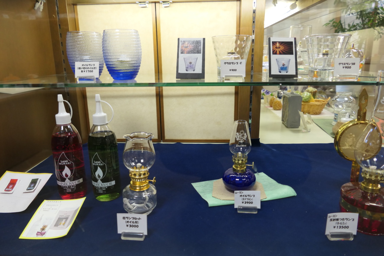 日本のあかり博物館のミュージアムショップ