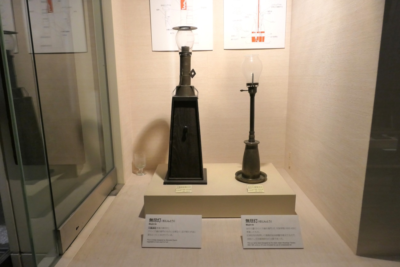 日本のあかり博物館の無尽灯